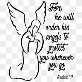 Angels From Heaven Drawing, HD Png Download - bible verse png