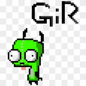 Gir Pixel Art, HD Png Download - invader zim logo png