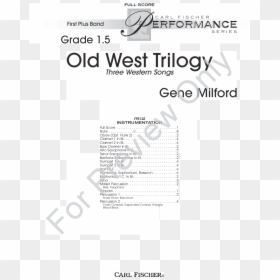 Tradition Of Excellence Book 1 Clarinet Pages, HD Png Download - old west png