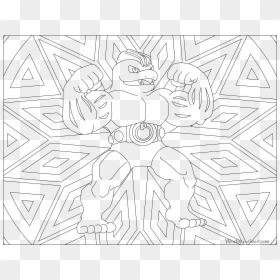 Coloring Book, HD Png Download - machop png