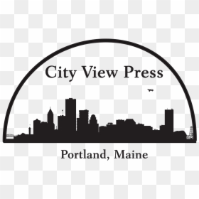 Portland Skyline Vector, HD Png Download - city view png