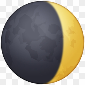 Waxing Crescent Moon Emoji, HD Png Download - waxing png