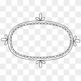 Cute Shape Clipart Black And White, HD Png Download - brush frame png