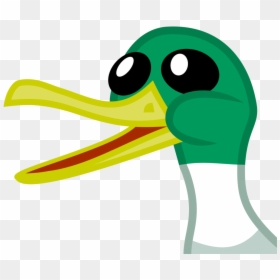 Cartoon Duck With Mouth Open, HD Png Download - mallard png