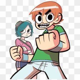 Scott Pilgrim Comic Art, HD Png Download - nfkrz face png