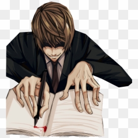 Death Note Kira Writing, HD Png Download - nfkrz face png