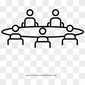Line Art, HD Png Download - business meeting png