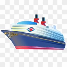 Cartoon Disney Cruise Ship, HD Png Download - disney cruise png