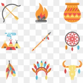 Native American Icons, HD Png Download - native american symbols png