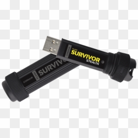 Corsair Flash Survivor Stealth 128gb Usb 3.0, HD Png Download - usb drive png