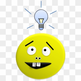 Idea Smiley Png, Transparent Png - lightbulb idea png