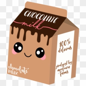Carton Cute Chocolate Milk, HD Png Download - upside down emoji png