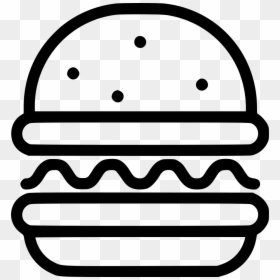 Hamburger Icon Png White, Transparent Png - burger clip art png