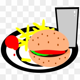 Burgers And Fries Clipart Png, Transparent Png - burger clip art png