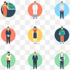 Flat Design Professions Png, Transparent Png - recreation icon png