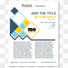 Purdue University, HD Png Download - flyer background png