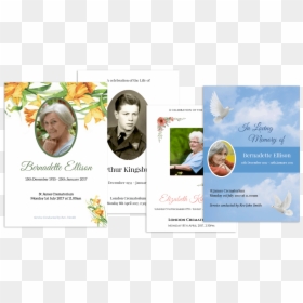 Funeral Order Of Service Design, HD Png Download - flyer background png