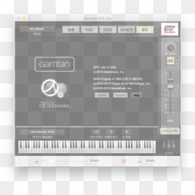 Garritan Cfx Lite Settings, HD Png Download - info button png