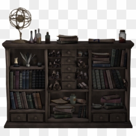 Bokhylla Antik, HD Png Download - wood shelf png