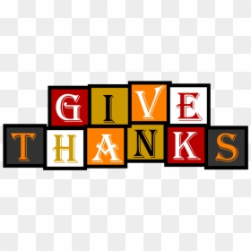 Fall Give Thanks Clip Art, HD Png Download - colorful banner png