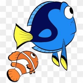 Dory And Marlin Cartoon, HD Png Download - finding dory characters png