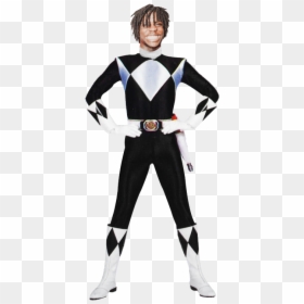 Power Rangers Mighty Morphin Black Ranger, HD Png Download - glo gang png