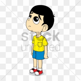 Cute Sad Cartoon Boy, HD Png Download - sad fish png