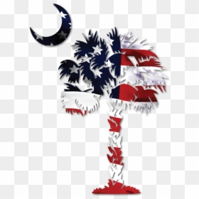 Palmetto Tree Flag Florence Sc, HD Png Download - palmetto tree png