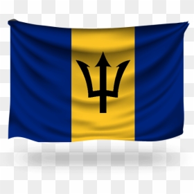 Barbados Flag, HD Png Download - barbados flag png
