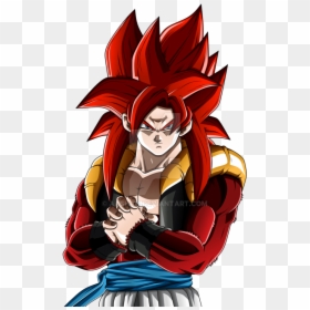 Gogeta Goku Super Saiyan 4, HD Png Download - gogeta ssj4 png