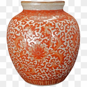Red Chinese Vase, HD Png Download - crackle png