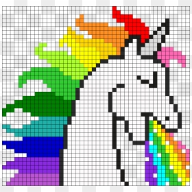Pixel Art Unicorn Minecraft, HD Png Download - pikachu sprite png