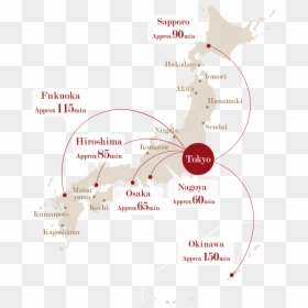 Flight Time From Melbourne To Japan, HD Png Download - japanese sun png