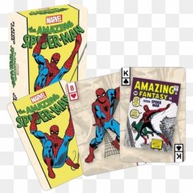 Spiderman Poker Cards, HD Png Download - retro man png