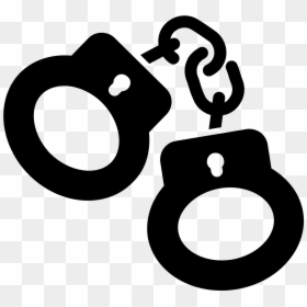 Handcuffs Silhouette Png, Transparent Png - handcuffs vector png