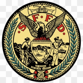 San Francisco Fire Department Logo, HD Png Download - firefighter symbol png