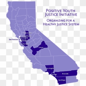 California Map, HD Png Download - young justice png