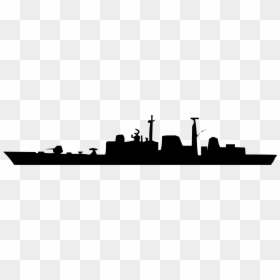 Type 42 Destroyer Silhouette, HD Png Download - skyline clipart png