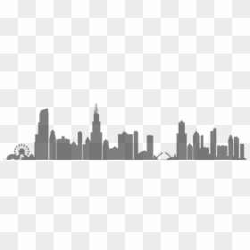 Drawing Chicago Skyline Silhouette, HD Png Download - skyline clipart png