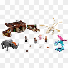 Lego Fantastic Beasts Newt's Case Of Magical Creatures, HD Png Download - newt scamander png