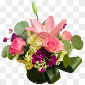 Bouquet, HD Png Download - flowers top view png