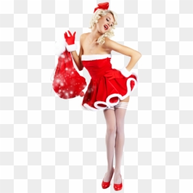 Sexy Model Girls Png, Transparent Png - christmas girl png