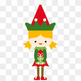 Christmas Girl Elf Clipart, HD Png Download - christmas girl png