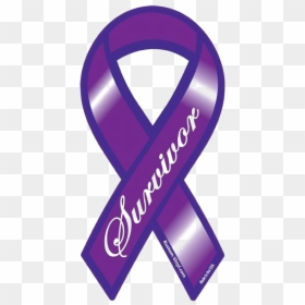 National Cancer Survivors Day Ribbon, HD Png Download - purple cancer ribbon png