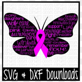 Papilio, HD Png Download - purple cancer ribbon png