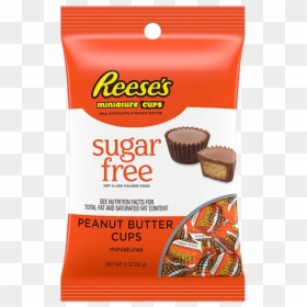 Reese's Sugar Free Miniature Peanut Butter Cups Uk, HD Png Download - sugar bag png