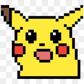 Cara De Pikachu Pixel Art, HD Png Download - suprised png