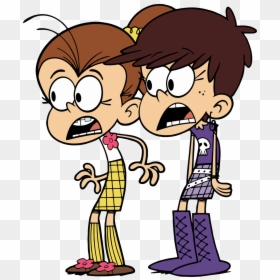 Loud House Luna And Luan, HD Png Download - suprised png