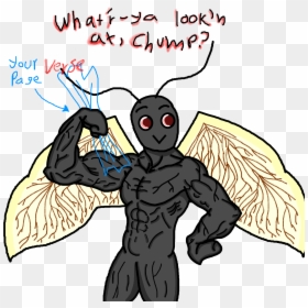 Muscular Mothman, HD Png Download - mothman png