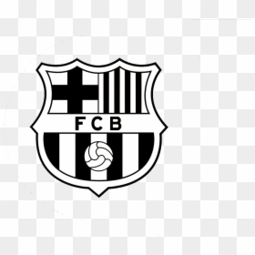 Fc Barcelona Logo White, HD Png Download - fcb logo png